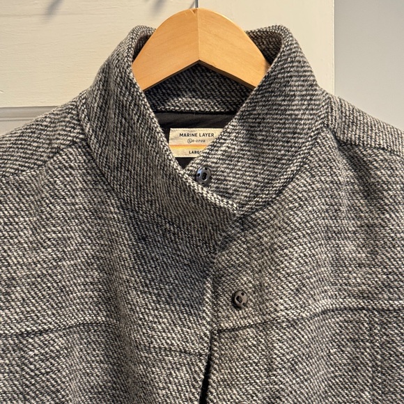 Marine Layer Charcoal Herringbone Jacket - Picture 3 of 5